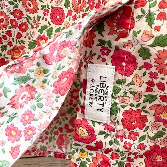 J. Crew Shirt Women’s Size 4 Slim Multicolor Floral Button Up Liberty Fabric - Picture 6 of 7